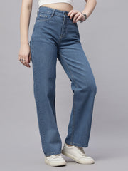 Zuya Straight Fit Denim Jeans - Timeless Sophistication - Stone Blue - MY3059 STONE