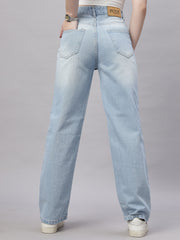 Zuya Wide Leg Denim Jeans - Effortless Edge - White Ice Blue - MY2059 W ICE