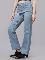 Zuya Whisker Straight Fit Denim Jeans - 5 Pockets / Classic Comfort & Style / Ice Blue - MY3058 ICE W