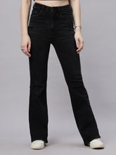 Zuya Black Whisker Super Wide Leg Denim Jeans – Sophisticated Street Style MY4021 BLACK A