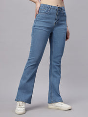 Zuya Bootcut Denim Jeans - 5 Pockets / Flattering, Timeless Style / Stone Blue - MY4020 STONE