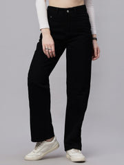 Zuya Straight Fit Denim Jeans - Timeless Sophistication - Black - MY3059 BLACK