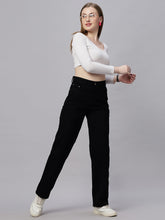 Zuya Straight Fit Denim Jeans - Timeless Sophistication - Black - MY3059 BLACK