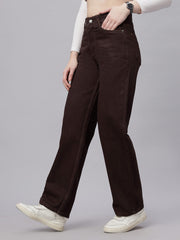 Zuya Straight Fit Denim Jeans - Timeless Sophistication - Brown - MY3059 BROWN