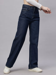 Zuya Dark Blue Super Wide Leg Jeans Relaxed & Trendy Fit MY2059 DX