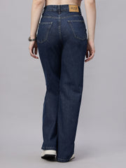 Zuya Wide Leg Denim Jeans - Effortless Edge - Dark Blue - MY2059 DX C