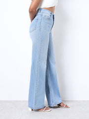 Zuya Super Wide Leg Denim Jeans - Effortless Edge - Light Blue - MY2001-ICE-W-SPRAY-A