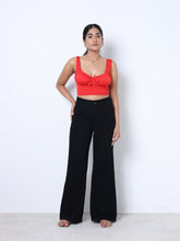 Zuya Wide Leg Plain Denim Jeans - Unadorned Elegance - Black - MY2059-BLACK-PLAIN-A