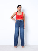 Zuya Whisker Straight Fit Spray Denim Jeans - 5 Pockets / Classic Comfort & Style / Dark Blue - MY3058-DX-W-SPRAY-A