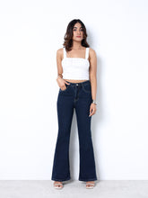 Zuya Bootcut Plain Denim Jeans - 5 Pockets / Flattering, Timeless Style / Dark Blue- MY4020-DX-PLAIN-A