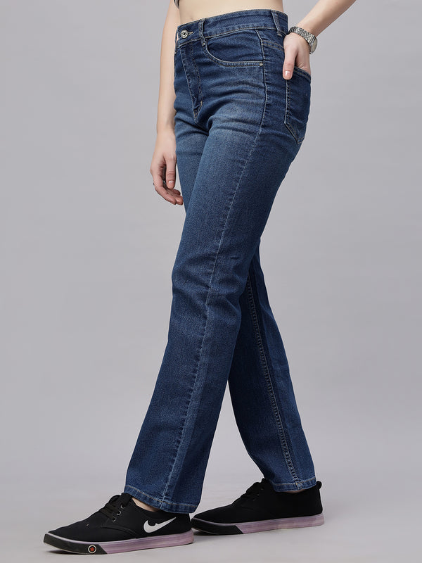 Zuya Dark Blue Whisker Straight Denim Jeans – Sophisticated Casual Essential MY3059 W DX