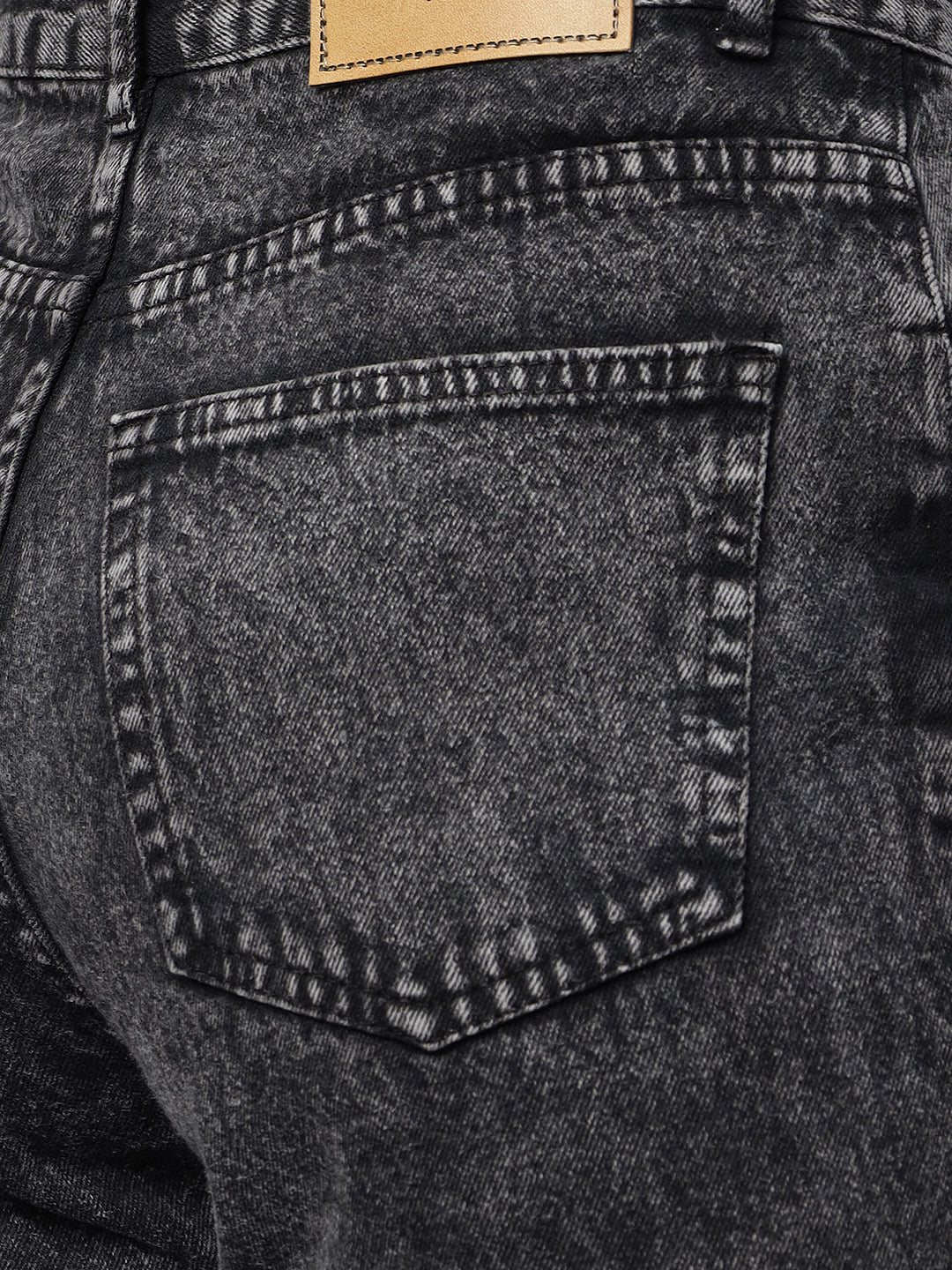 Zuya Wide Leg Denim Jeans - Effortless Edge - Charcoal - MY2059 CHARCOAL C