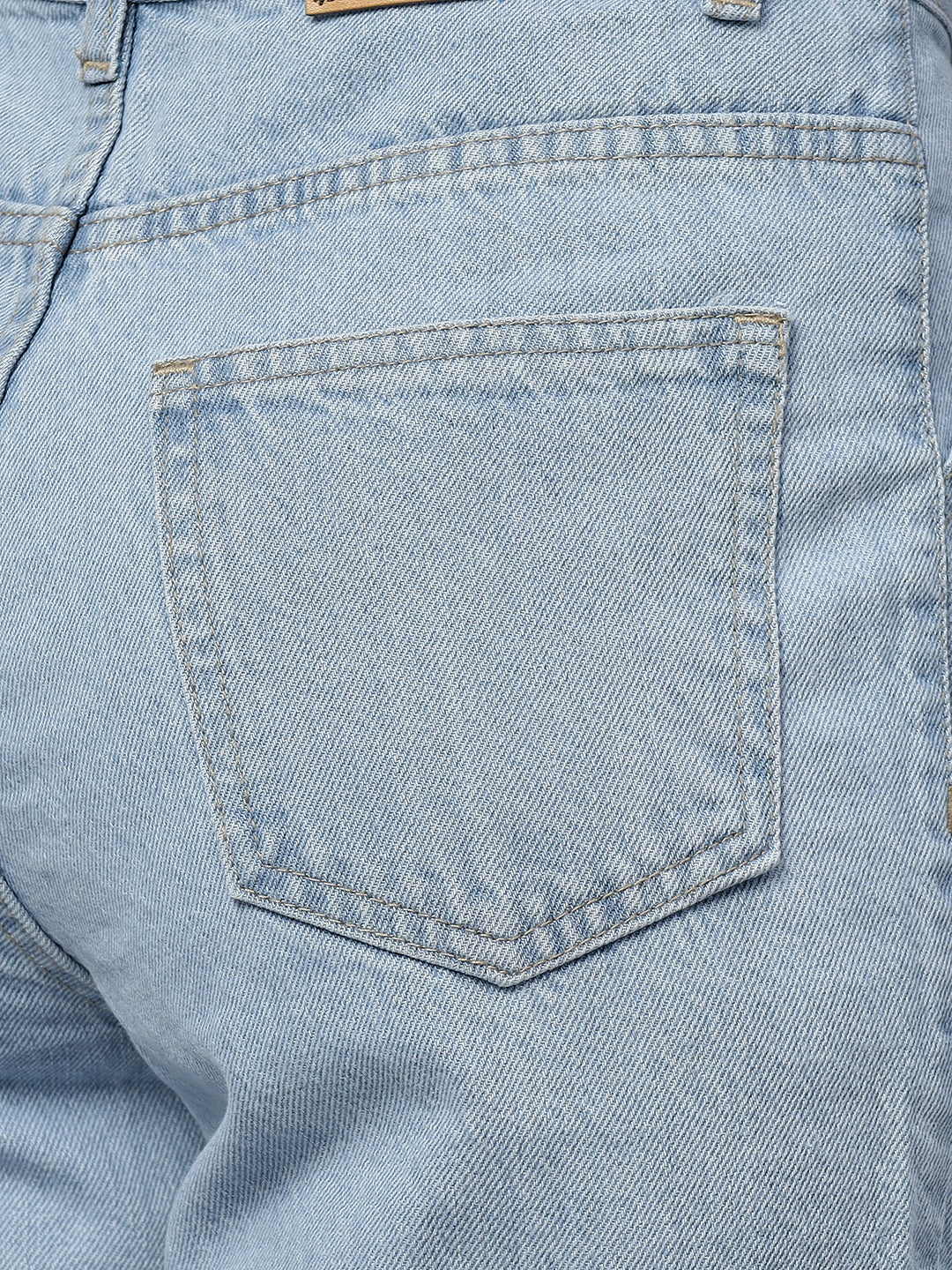 Zuya Straight Fit Denim Cargo Jeans - 6 Pockets / Rugged Utility Meets Everyday Style / Ice Blue - MY4008 ICE