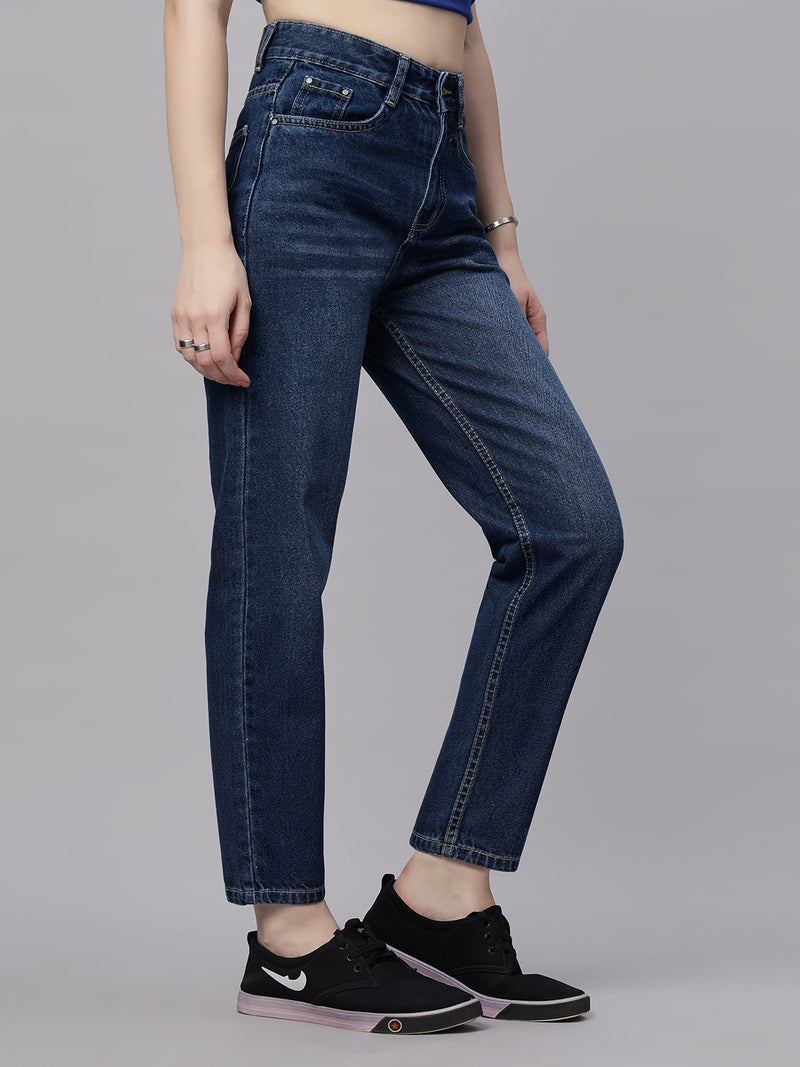Zuya Mom Fit Whisker Jeans – Effortless Everyday Comfort MY3060 W DX2