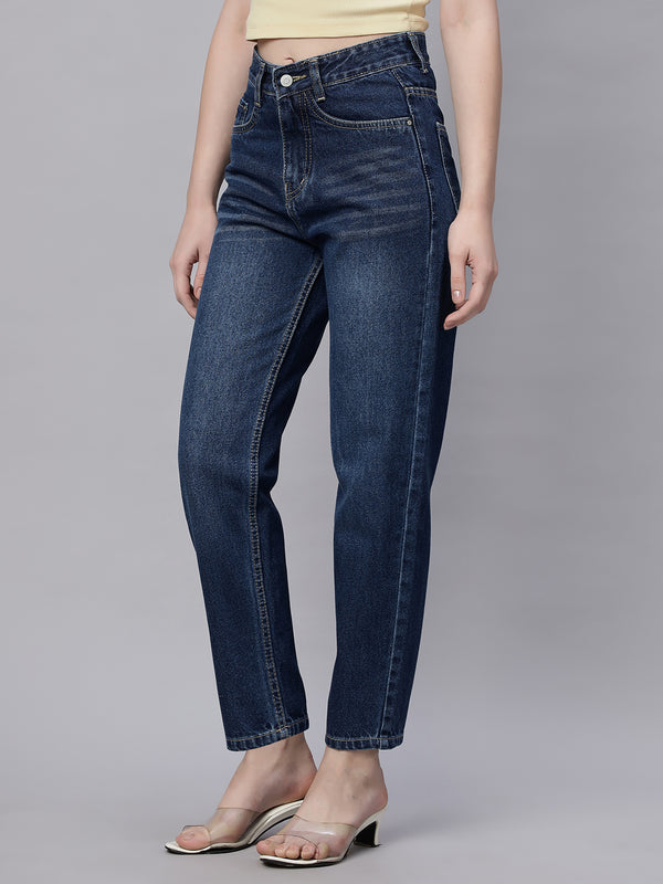 Zuya Mom Fit Whisker Jeans – Effortless Everyday Comfort MY3060W DX