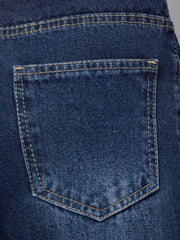 Zuya Whisker Mom Fit Denim Jeans - Effortless Vintage Cool - Dark Blue- MY3060W DX HOLD