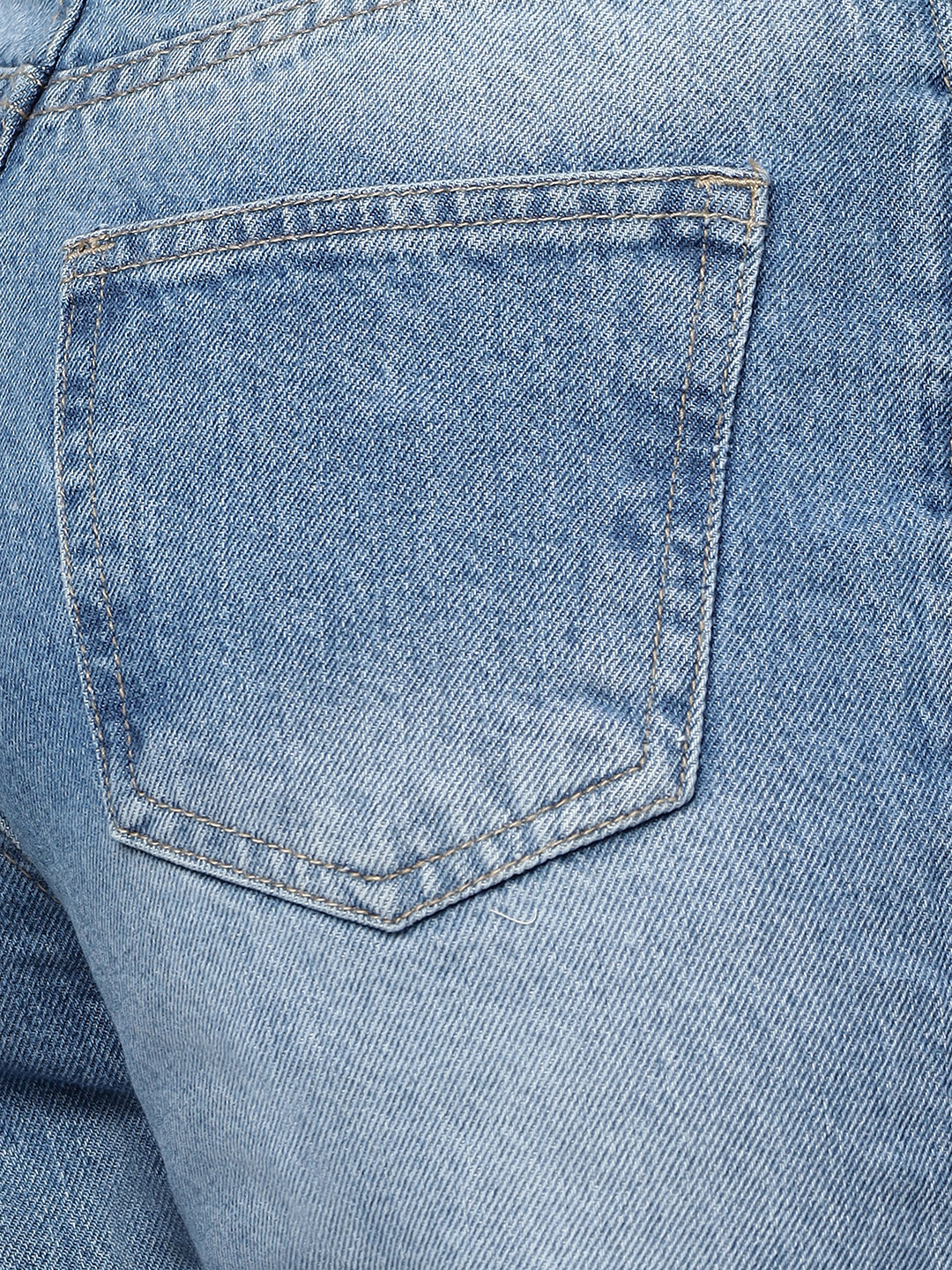 Zuya Whisker Straight Fit Tone Denim Jeans - 5 Pockets / Classic Comfort & Style / Ice Blue - MY3058 WT ICE