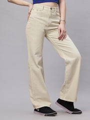 Zuya Wide Leg Denim Jeans - Effortless Edge - Cream - MY2059 CREAM C