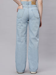 Zuya Wide Leg Denim Jeans - Effortless Edge - Light Blue - MY2059 ICE C