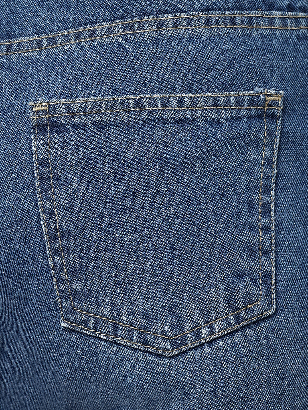 Zuya Whisker Mom Fit Denim Jeans - Effortless Vintage Cool - Stone Blue - MY3060 STONE HOLD