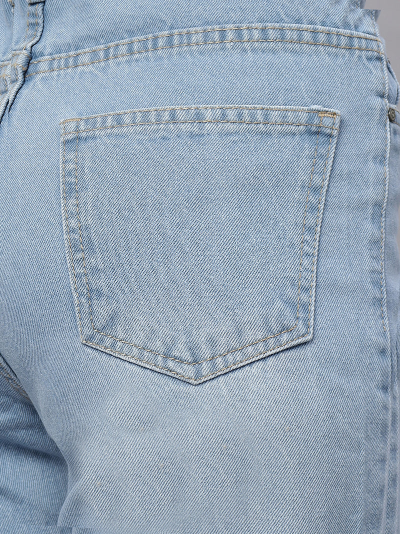 Zuya Ice Blue Whisker Mom Fit Denim Jeans – Elevated Everyday Comfort MY3060 ICE W