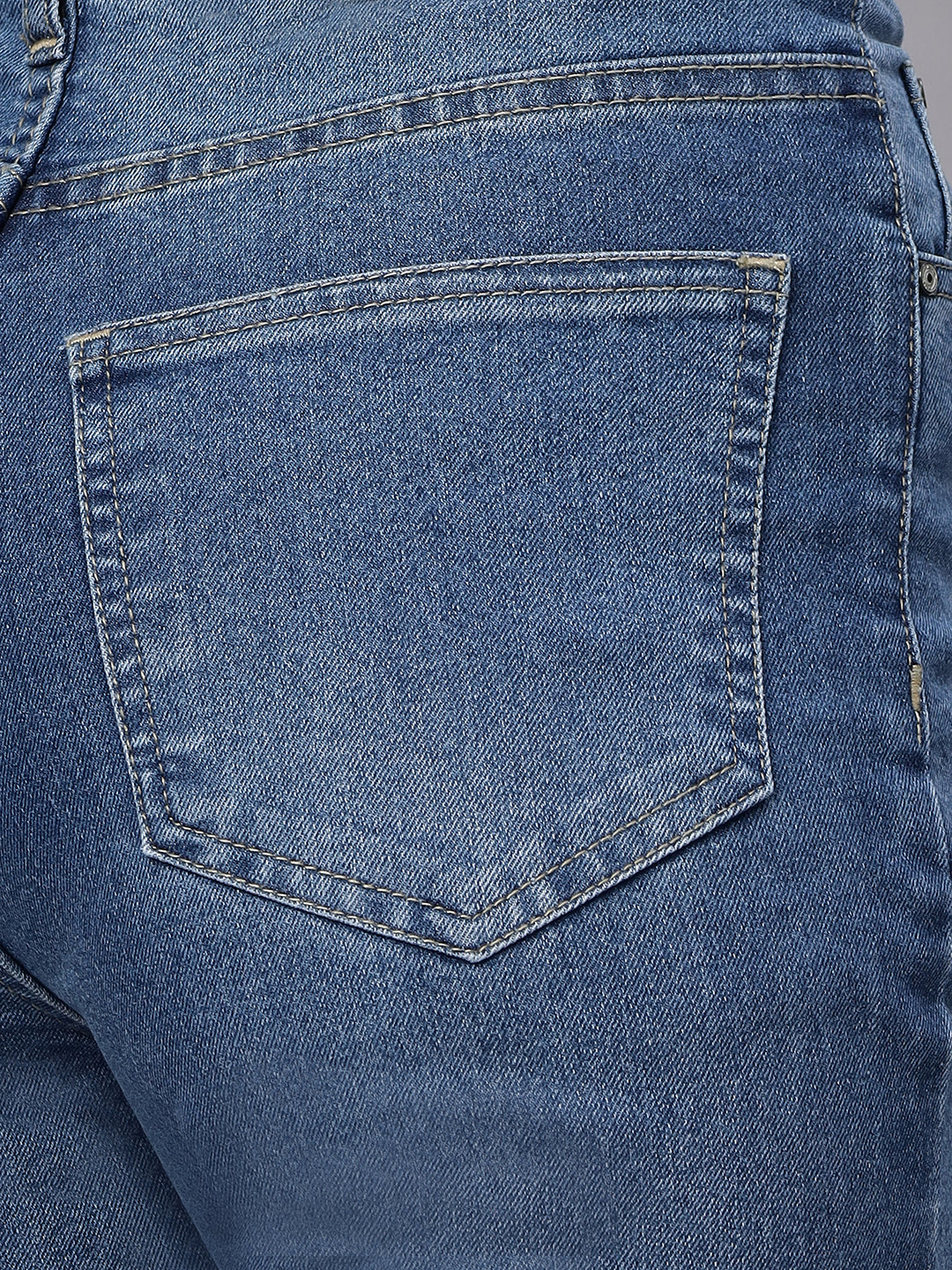 Zuya Wide Leg Stretch Denim Jeans - 5 Pockets / Effortless Edge & Elevated Comfort / Stone Blue - MY2058 STONE W STRETCH