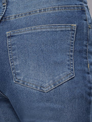 Zuya Wide Leg Stretch Denim Jeans - 5 Pockets / Effortless Edge & Elevated Comfort / Stone Blue - MY2058 STONE W STRETCH