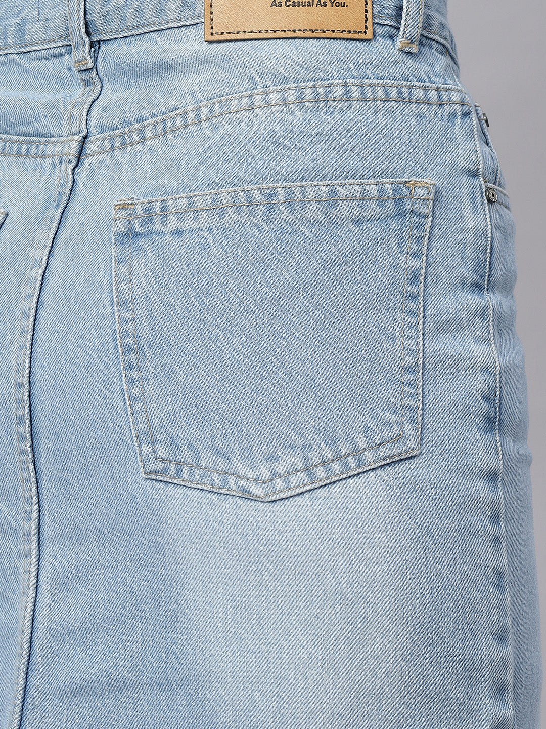 ZUYA Stone Whisker Denim Skirt – Modern Wardrobe Essential MY2060 ICE W