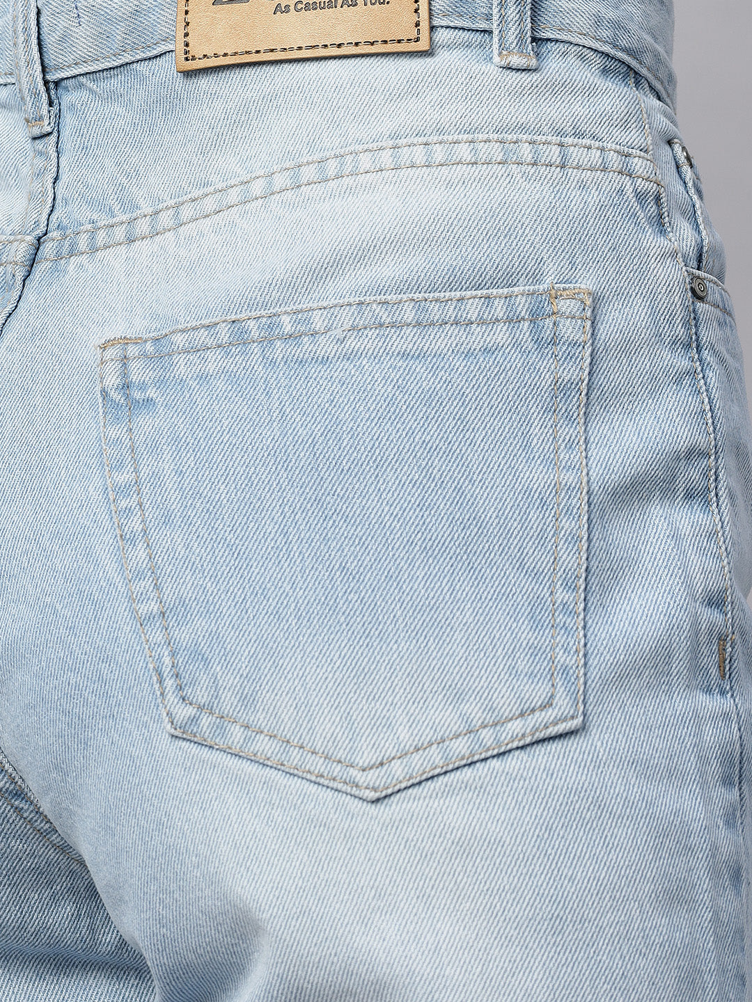 Zuya Wide Leg Stretch Denim Jeans - 5 Pockets / Effortless Edge & Elevated Comfort / White Ice Blue - MY2058 ICE WT