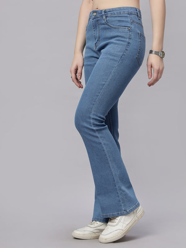 Zuya Stone Blue Bootcut Denim Jeans – Sleek Vintage-Inspired Look MY4020 STONE