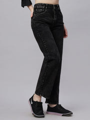 Zuya Straight Fit Denim Jeans - Timeless Sophistication - Charcoal - MY3059 CHARCOAL