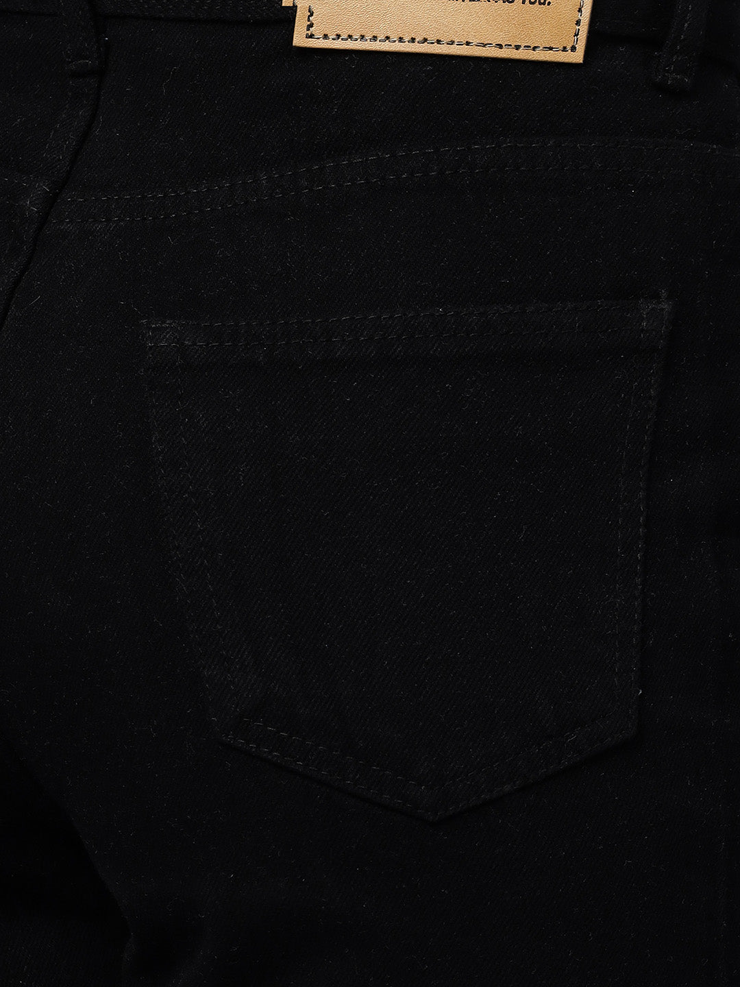Zuya Straight Fit Denim Jeans - Timeless Sophistication - Black - MY3059 BLACK