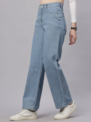 Zuya Straight Fit Denim Jeans - Timeless Sophistication - Ice Blue - MY3059 ICE