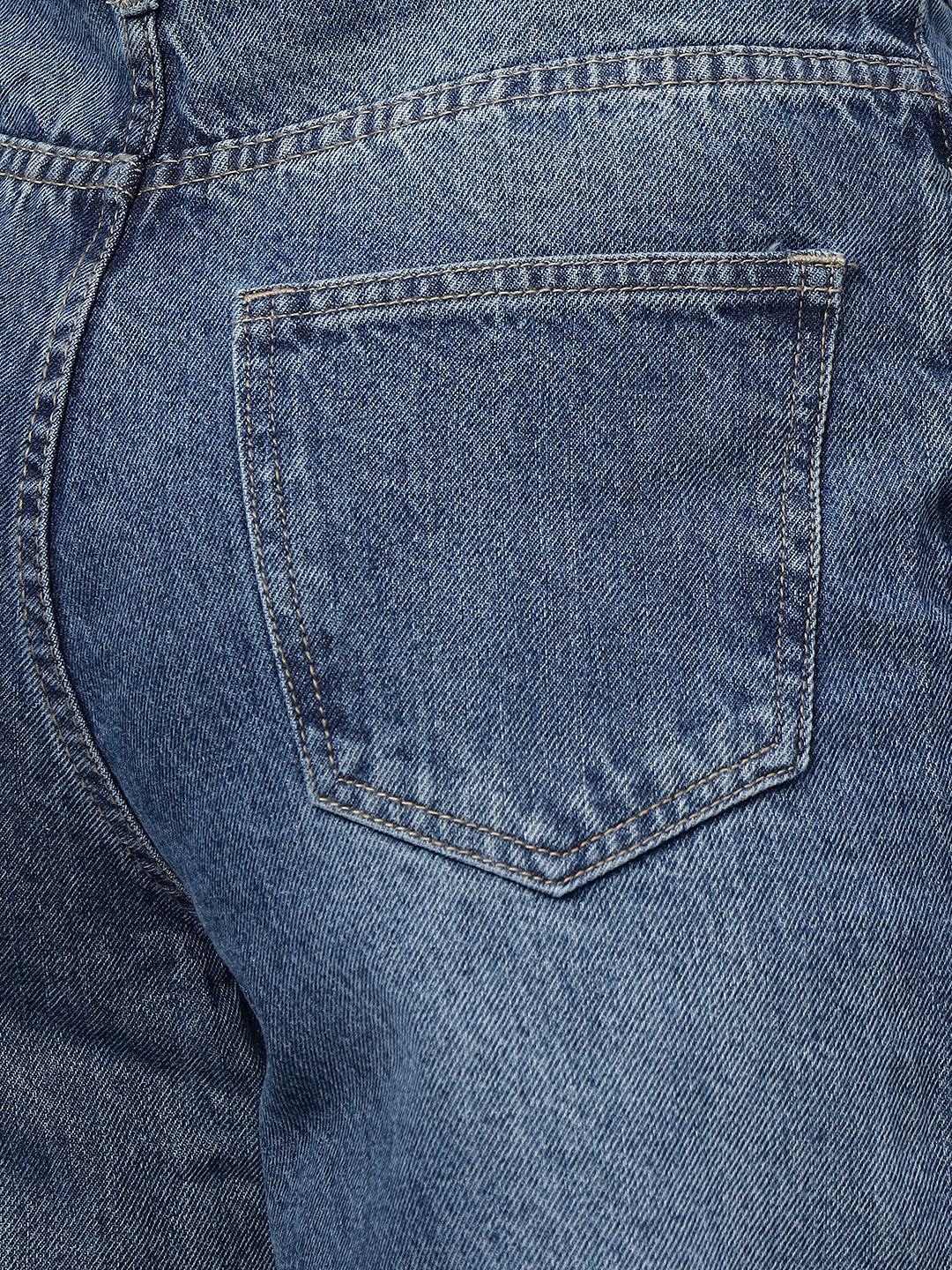 Zuya Wide Leg Denim Jeans - Effortless Edge - Medium Blue - MY2059 W DX